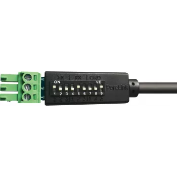 PureLink PureTools RS-232 serijski krmilni kabel, Phoenix 3-polni na DB9 vtič, 1m, preklopna razporeditev pinov, črn
