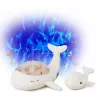 Cloud B Tranquil Whale komplet za lažje spanje s projektorjem in ropotuljico – bel