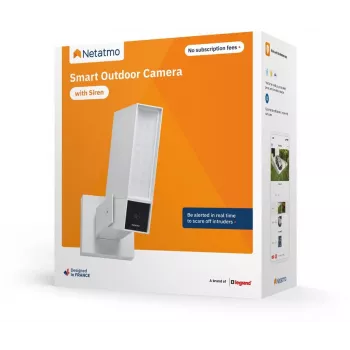 Netatmo Smart Outdoor varnostna kamera s sireno NOC-S-W-EC (bela)