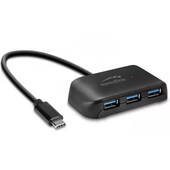 Speedlink Snappy Evo USB-C na 4-portni USB 3.0 hub (SL-140202-BK)