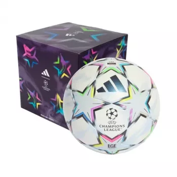 adidas UCL League 26/27 League Stage Box nogometna žoga velikost 5 bela modra roza zelena KE9771