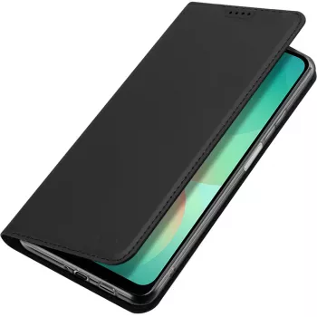 Nevox Vario Series knjižni ovitek za Samsung Galaxy A27 5G – črna denarnica iz PU usnja s predali za kartice, predalom za bankovce in stojalom