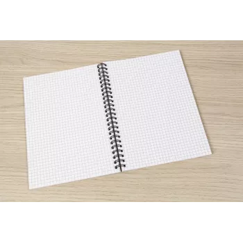 SIGEL SN600 Quicknote spiralni notes, A5, karirast, mehke platnice, modro-siv, 160 strani