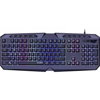 Speedlink Ludicium RGB Rainbow tipkovnica, US razporeditev (SL-670004-BK-US)