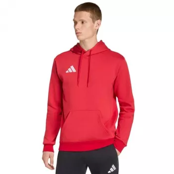 adidas Entrada 26 moška majica s kapuco rdeča – velikost M (JZ6576)