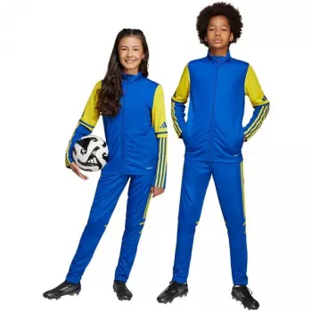 adidas Squadra 25 otroške trenirke modro-rumene velikost 152 cm (JP3154)