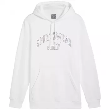 PUMA ESS+ Logo LAB Gradient pulover s kapuco FL Puma White, velikost M