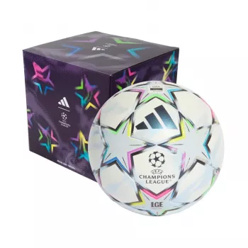 adidas UCL League 26/27 League Stage Box nogometna žoga velikost 4 bela/modra/roza/zelena KE9771