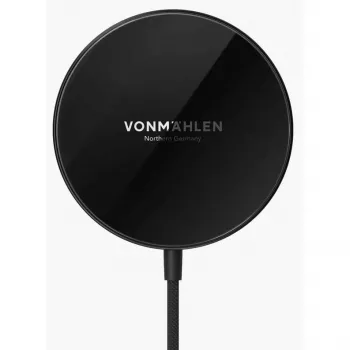 Vonmählen Aura Mini magnetni brezžični polnilnik s kablom USB-C, 15W, črn