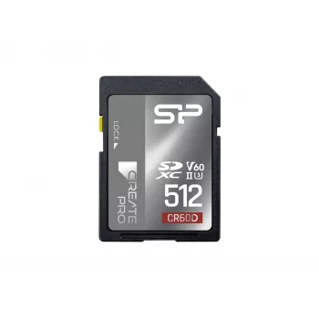Silicon Power 512GB SDXC UHS-II V60 pomnilniška kartica - 280MB/s branje, 150MB/s pisanje
