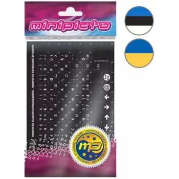 Kolm Lõvi Minipicto estonsko/ukrajinske nalepke za tipkovnico (KB-UNI-ESTUKR02TW-BL)