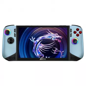 MSI Claw 8 AI+ A2VM Glacier Blue Edition-254PL ročni igralni računalnik – Intel Core Ultra 7 258V, 32GB LPDDR5x, 1TB SSD, 8 inch FHD 120Hz zaslon na dotik, Intel Arc Graphics, Windows 11 Home