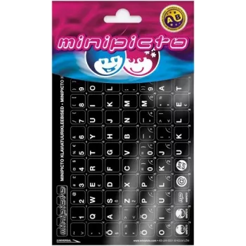 Kolm Lõvi Minipicto estonske nalepke za tipkovnico (KB-UNI-EE01-BLK)