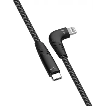 Silicon Power Boost Link Nylon LK50CL kabel USB-C na Lightning, 1 m, siv