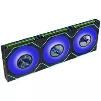 Lian Li UNI FAN SL-INF 120 FLEX LCD Wireless ARGB 3-delni komplet črn s krmilnikom