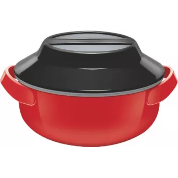 Milton Microwow 1000 termo lonec za dušenje, 0,82 L, rdeč (MT-6491-P)