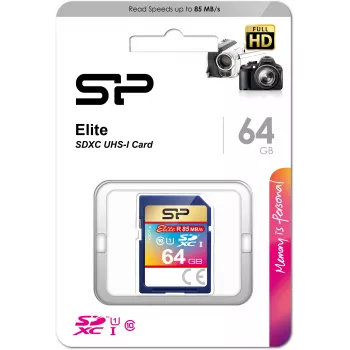 Silicon Power 64GB SDXC UHS-I U1 V10 pomnilniška kartica
