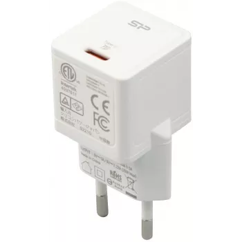 Silicon Power Boost polnilnik QM12 20W USB-C PD, bel (SP20WASYQM121PCW)