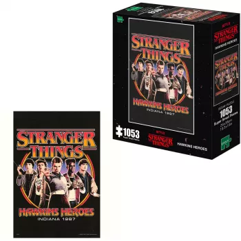 EPOCH Games Stranger Things Hawkins Heroes sestavljanka 1000 kosov
