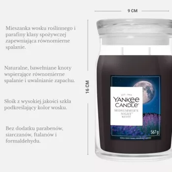 Yankee Candle Signature Mittsommernacht velika steklenica dišeče sveče 567 g
