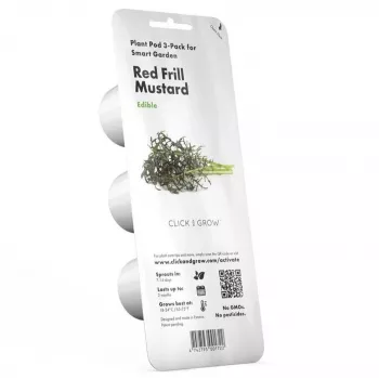 Click & Grow Smart Garden polnilo Red Frill Mustard, 3 rastlinske kapsule (SGR77X3)