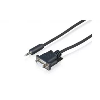 Sony CAB-RSJA1 serijski krmilni kabel RS-232C - vtičnica DB9 na 3,5-mm vtič, 2,5 m, črn