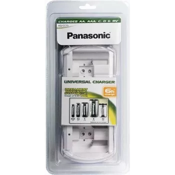 Panasonic BQ-CC15E/1B Smart & Quick Ni-MH polnilnik baterij za AA in AAA, 4 predali, posamezni kanali, AC 100-240V