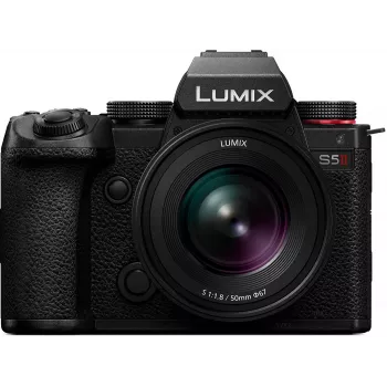 Panasonic Lumix DC-S5 Mark II sistem kamera z objektivom Lumix S 50mm f/1.8 – črna