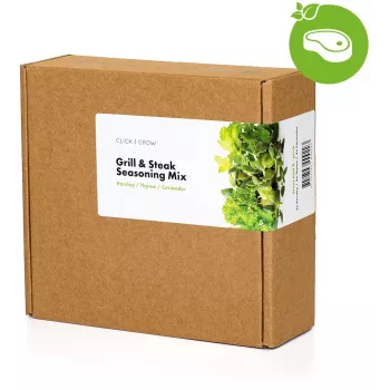 Click & Grow rastlinske kapsule mešanica začimb za zrezek za Smart Garden, 9 kosov (PPMSSX9)