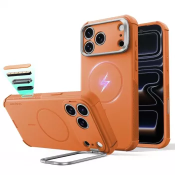 ESR Cyber Tough Kickstand MagSafe ovitek za iPhone 17 Pro / 18 Pro – oranžen