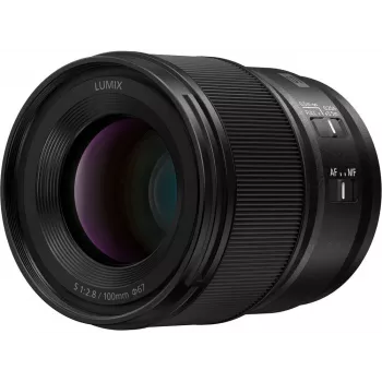 Panasonic Lumix S 100mm F2.8 Macro objektiv, črn (S-E100E)