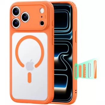 ESR Classic Hybrid MagSafe ovitek za iPhone 17 Pro Max / 18 Pro Max - mat oranžen