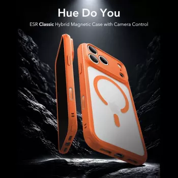 ESR Classic Hybrid MagSafe ovitek za iPhone 17 Pro Max / 18 Pro Max - mat oranžen