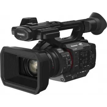 Panasonic HC-X2E 4K Ultra HD profesionalni snemalnik z 20x Leica Dicomar objektivom, 5-osnim Hybrid O.I.S.+, dvojnimi XLR-vhodi, 3G-SDI, Wi-Fi, dvojnimi režami za SD-kartice
