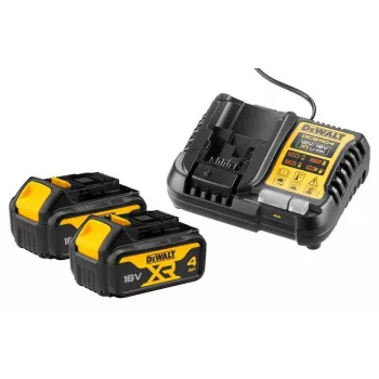 DEWALT DCB1104 18V XR 4A polnilnik z 2x 4.0Ah Li-Ion baterijama, set