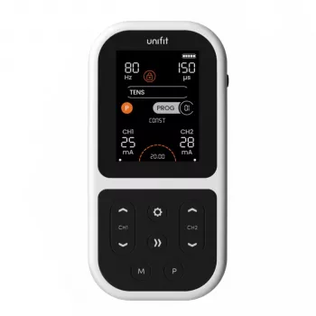 Tenscare Unifit naprava TENS/EMS – 2 kanala, 18 programov, osvetljen LCD