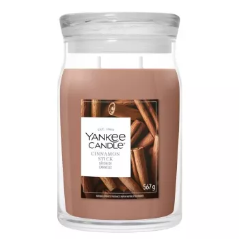 Yankee Candle Signature Cinnamon Stick velika kozarčna sveča 567g
