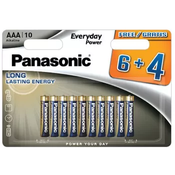Panasonic Everyday Power AAA alkalne baterije LR03 10 pakiranje blister (6+4 bonus)