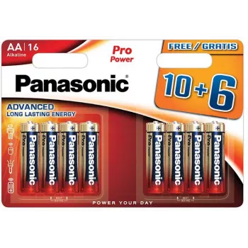 Panasonic Alkaline Power AA baterija 16 pakiranje (10+6 bonus) LR6 1,5V