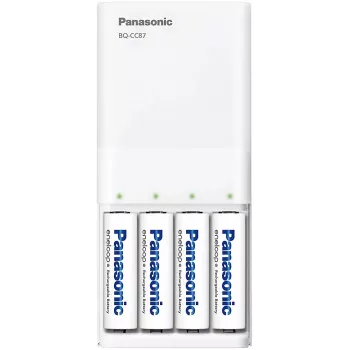 Panasonic eneloop BQ-CC87USB polnilnik s 4 x 1900 mAh baterijami (K-KJ87MCC40USB)