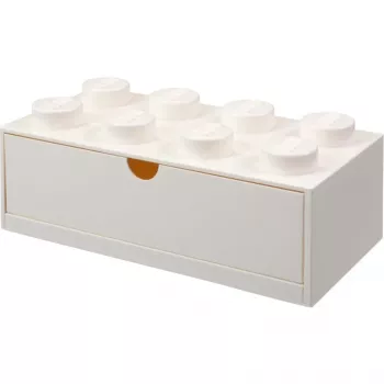 LEGO Brick 8 bela predalna škatla za shranjevanje z 8 izboklinami