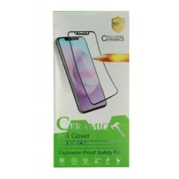 iLike Apple iPhone 12/12 Pro trda keramična kaljena zaščita zaslona, črna