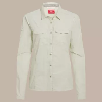 Craghoppers NosiLife Adventure LS Shirt III ženska potovalna srajca - Pear Drop, velikost S