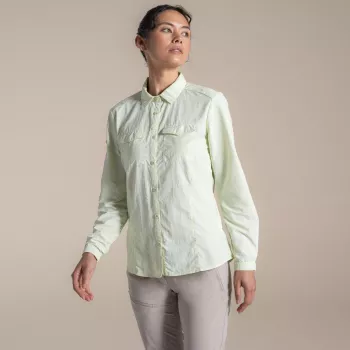 Craghoppers NosiLife Adventure LS Shirt III ženska potovalna srajca - Pear Drop, velikost S