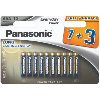 Panasonic Everyday Power alkalne baterije AAA LR03 10 paketov blister