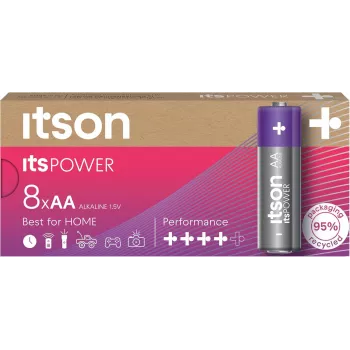 ITSON LR6IPO/8CB alkalne baterije AA (8 paketov)