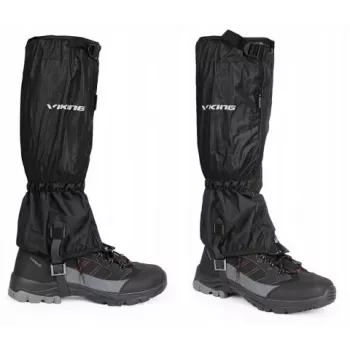 VIKING Triglav gamaše S/M črne - nepremočljive pohodniške in treking gamaše z membrano Aqua Thermo Tex