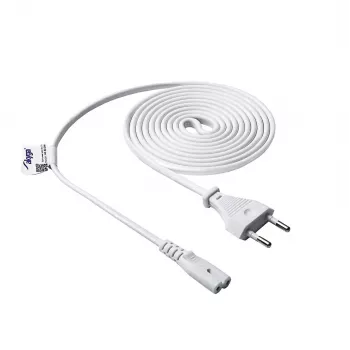 Akyga AK-RD-06A napajalni kabel CEE 7/16 (euro vtikač) na IEC C7, 2,5 A, 1,5 m, bel