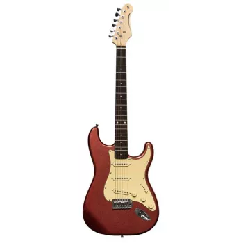 Stagg SES-30 CAR električna kitara - Candy Apple Red