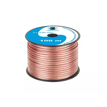 CABLETECH CCA 2,0 mm zvočniški kabel 100 m rdeče-črn